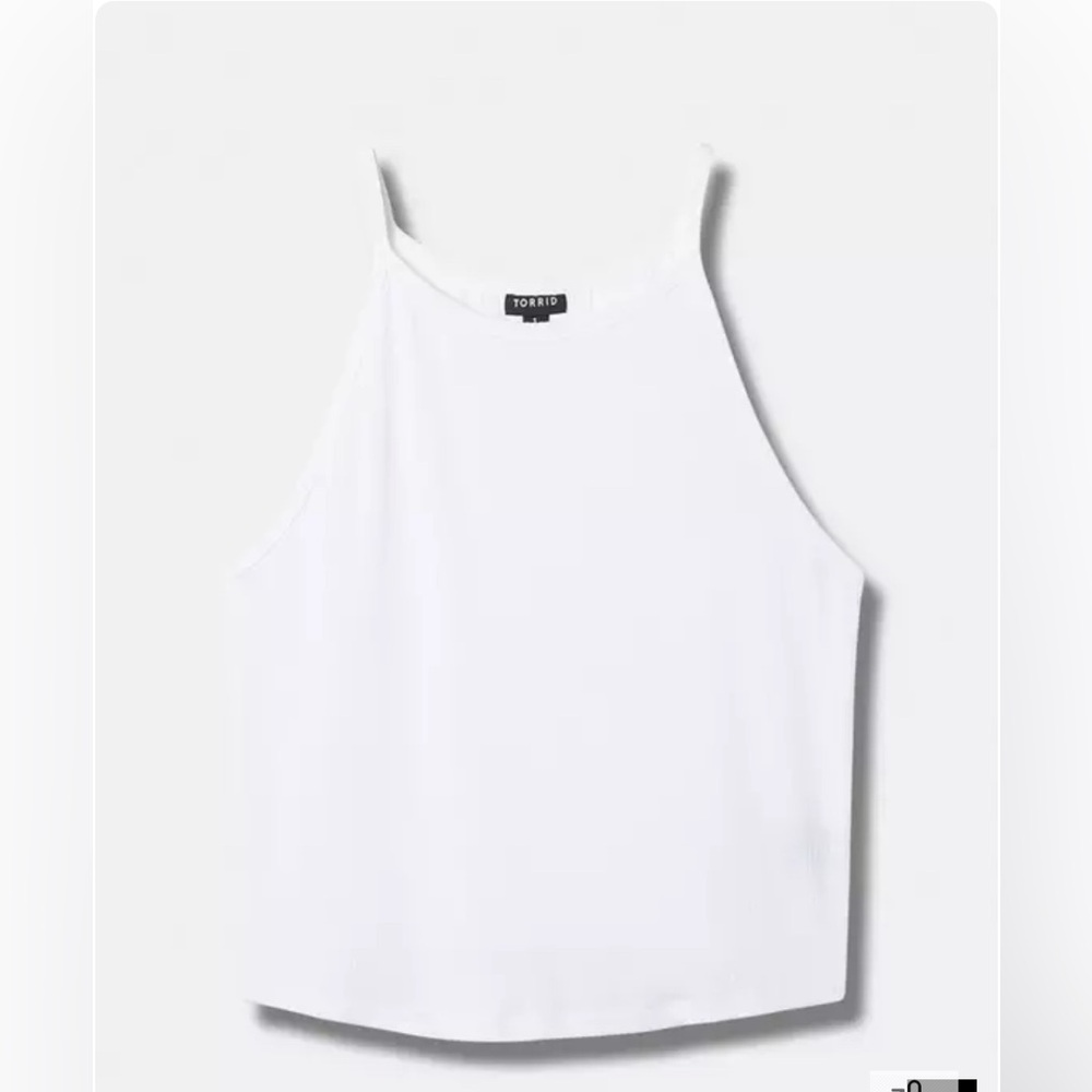 Everyday Rib High Neck Crop Tank